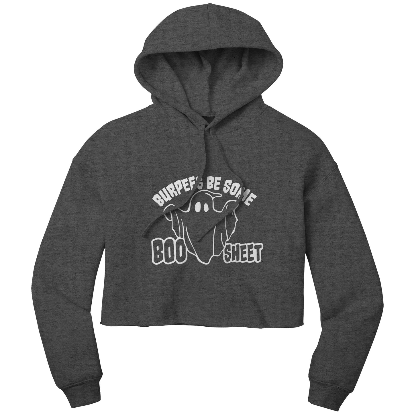 Boo-Sheet Crop Hoodie