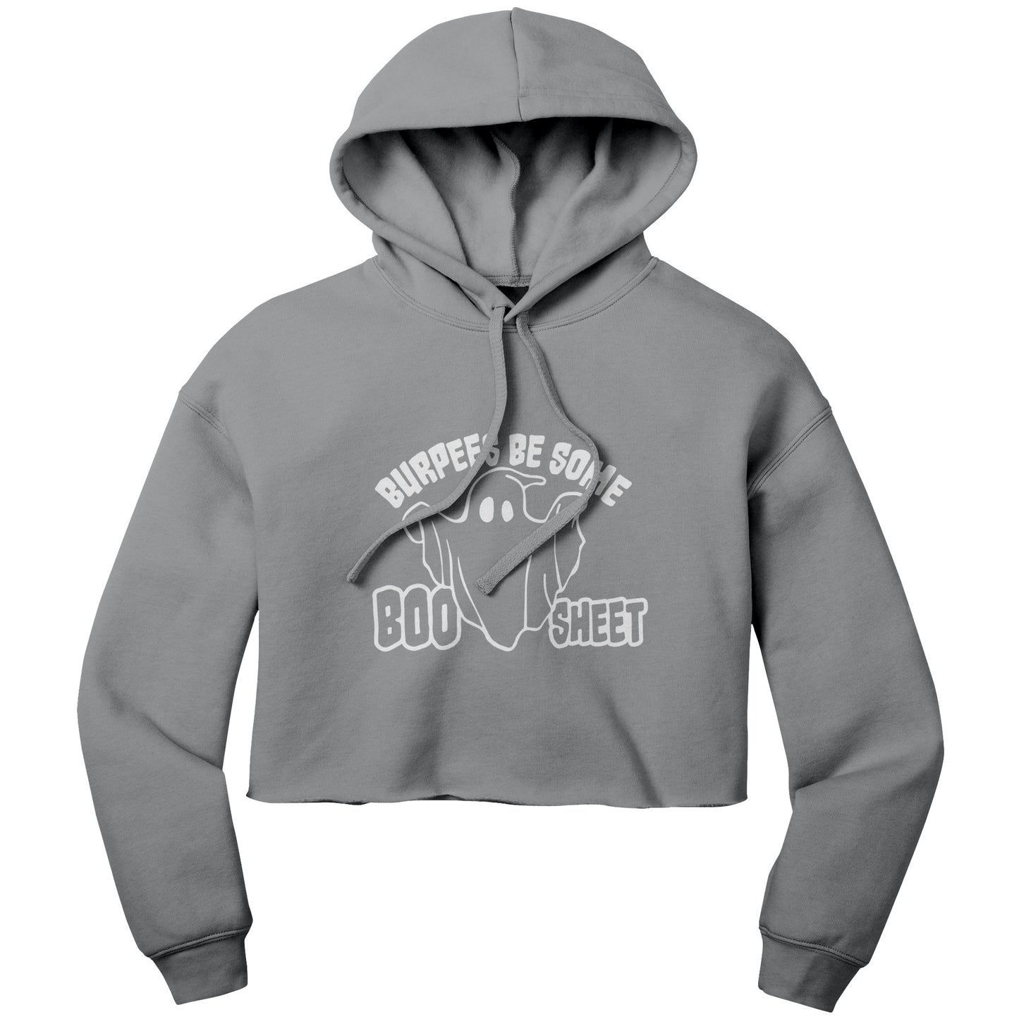 Boo-Sheet Crop Hoodie